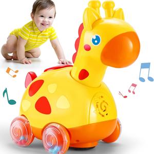 اسباب بازی نوزادی زرافه چرخ دار موزیکال Yerloa Musical Giraffe Crawling _اسباب بازی نوزادی